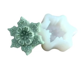 Molde silicona copo de nieve